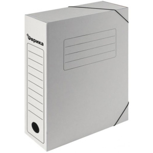 Архивная папка на резинках   75 мм белая (на 700 листов А4)