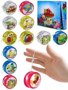 Игрушка Йо-Йо "Весёлые насекомые" 5,5см, свет