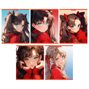 Тетрадь А5 48л ЛИН. Полиграф Принт "Девочка аниме" УФ-лак, белизна 100%