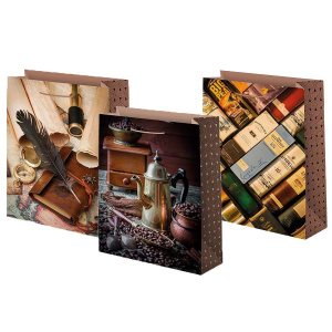 Пакет подар. бумажн. 22*31*10см, 140гр/м Мжской