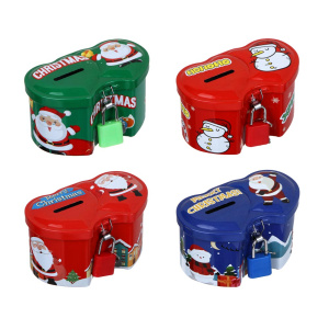 Копилка жестяная 10*6*5см, ассорти