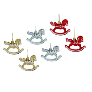 Набор подвесных украшений   2шт, 8см "Лошадки" Символ года