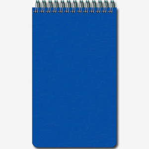 Блокнот А6 пласт.обл.  50л "Waterproof. Антидождь", из "КАМЕННОЙ" бумаги 200 мкр