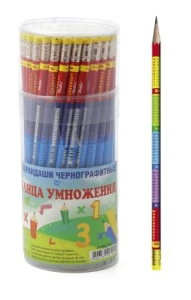 Карандаш ч/гр "Ассорти" НВ с ластиком