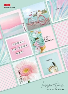 Тетрадь А4 7БЦ  80л кл. сшивка Hatber "Яркие эмоции" 5-цв. блок, мат.лам, выб.УФ-лак