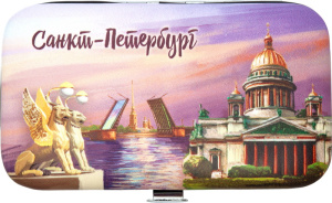 Набор маникюрный СПб. Спас-мосты-грифоны, 11*6,2см