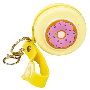 Кошелек (68*68*25) молния, силикон "Пончик"