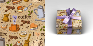 Бумага упаковочная "Кофебрейк" 100*70см