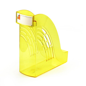 Накопитель д\бумаг верт. Уни-95 95мм прозрачно-желтый
