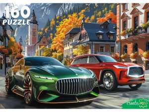 Пазлы  160 элементов 270*330см "Авто в красивом городе"
