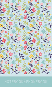 Алфавитная книга А6  48л "Паттерн. Цветы" вырубка