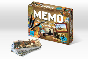 Игра Мемо "Картины русских художников"  (50 карточек)