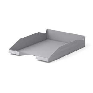 Лоток д\бумаг гориз. литой серый
