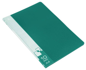 Папка файл  10лист 0,60мм зелёная