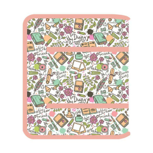 Папка для труда А4 1 отд. молн. вокруг  Школьные предметы, с откидн.планкой