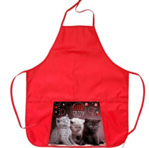 Фартук для труда  Наши пушистики, 1 карман, тонкий