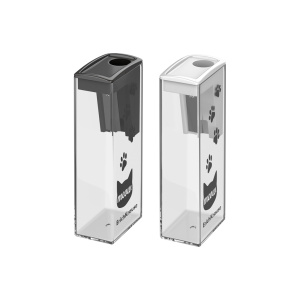 Точилка пласт. с контейнером  1 отв. City Meow, ассорти