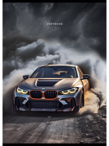 Тетрадь А4  48л кл. скоба Проф-Пресс "Автомобиль в тумане" белизна 100% (203*273мм)*