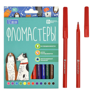 Фломастеры  12цв "Феникс+. Арт-братва" вентилир.колпачок