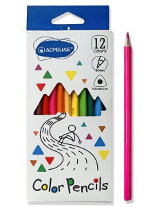 Карандаши цвет. 12цв  ACMELIAE трехгранные