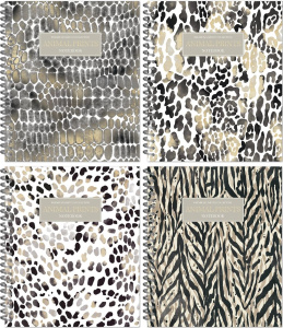 Тетрадь А5  96л кл. гребень Полином "Animal Prints" ВД-лак