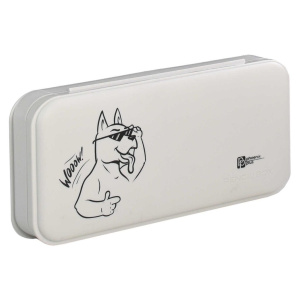 Пенал пластиковый (204*90*28) "Собака в очках"