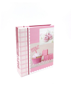 Фотоальбом 200 фото 10*15см  Детский, розовый
