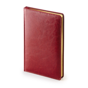 Ежедневник недат. А4 136л., тв.обл., иск.кожа "Sidney Nebraska. Бордовый"