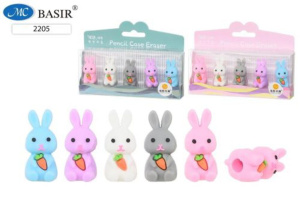 Ластик Basir насадка "Заяц" 4*1,7см, 5шт.