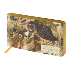 Еженедельник недат. А6  80л., мягк.обл., кож.зам. "Fauna. Птицы"