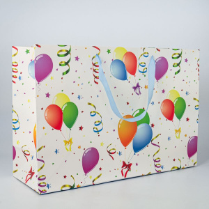 Пакет подар. бумажн. 52*35*17см, 157гр/м Микс