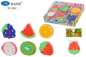 Ластик Basir "Ягоды фрукты" 45*40мм