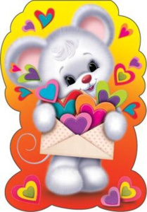 Закладка магнитная мини Мышка