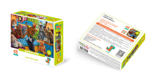 Пазл 3D  48 дет.  15*22см "Одни дома"