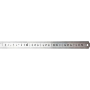 Линейка стальная пружинистая 30см