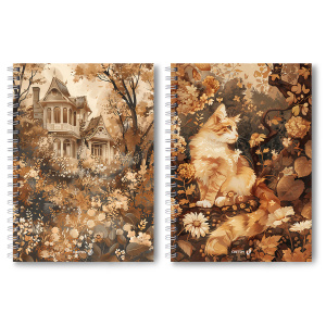 Тетрадь А4  96л кл. гребень Светоч "Осень" выб.УФ-лак