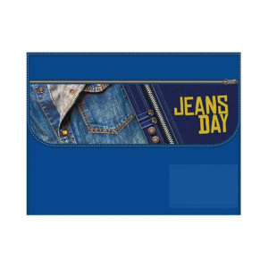 Папка для труда А4 1 отд. липучка, с ручками Jeans day