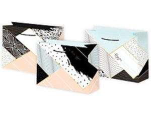 Пакет подар. бумажн. 23*18*10см, 157гр/м Микс