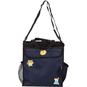Сумка для дополн.занятий 36*31*12см deVENTE "  Funny Cats"   1отд., 3кармана, темно-синяя