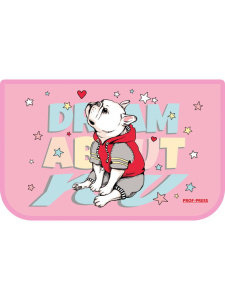 Пенал 1 отд. (190*115*25) молния, лам.картон "Мечтательный песик"