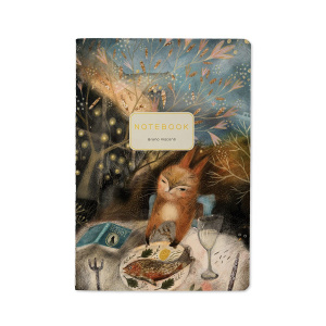 Записная книжка А5  40л. картон, сшивка "Сказочная белка" кл.