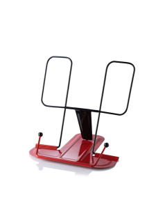 Подставка для книг, полностью металл, красная