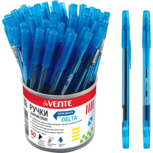 Ручка шар. deVENTE "Delta", 0,7мм, маслн. чернила, синяя, ассорти
