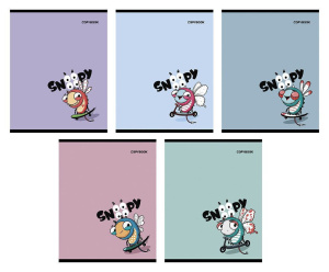 Тетрадь А5 48л кл. Альфа-Тренд "Снуууупи" выб.твин УФ-лак, белизна 100%