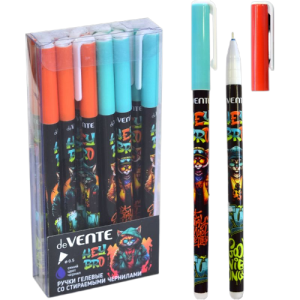 Ручка гелевая стираемая deVENTE "Hey Bro" синяя, 0,5мм