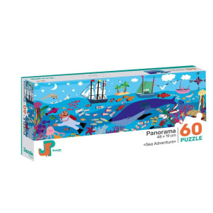 Пазлы   60 элементов  480*190мм.  "Морское приключение"