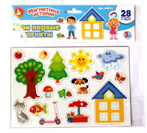 Игра магнитная "Мои первые магниты" 28 фигкрок 3+