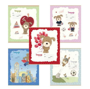 Тетрадь А5 24л лин. ПЗБМ "Гав-Гав" ВХИ, белизна 80%