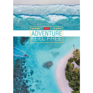 Тетрадь А4 7БЦ  80л кл. сшивка "С высоты птичьего полета" 5-цв. блок, мат.лам