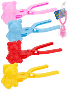 Форма для снега 200мм "МИШКА-2" в сетке, цвет микс